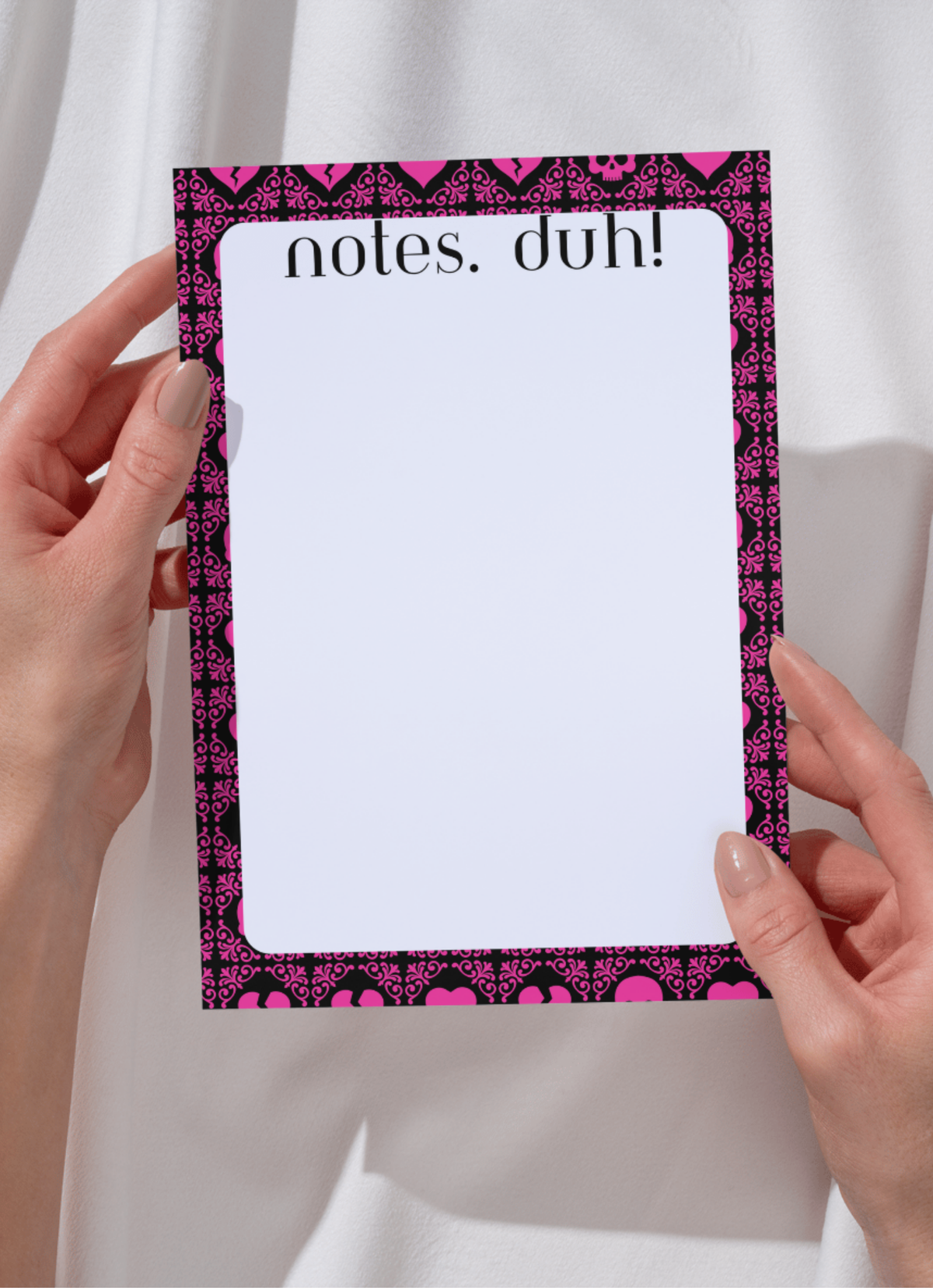 Notes. Duh! Tear-Away Notepad