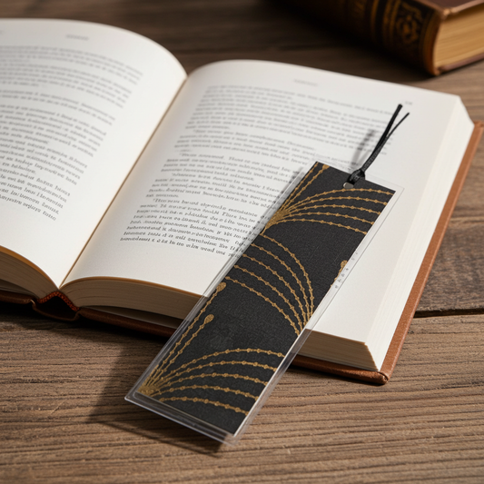 Black & Gold Fireworks Bookmark