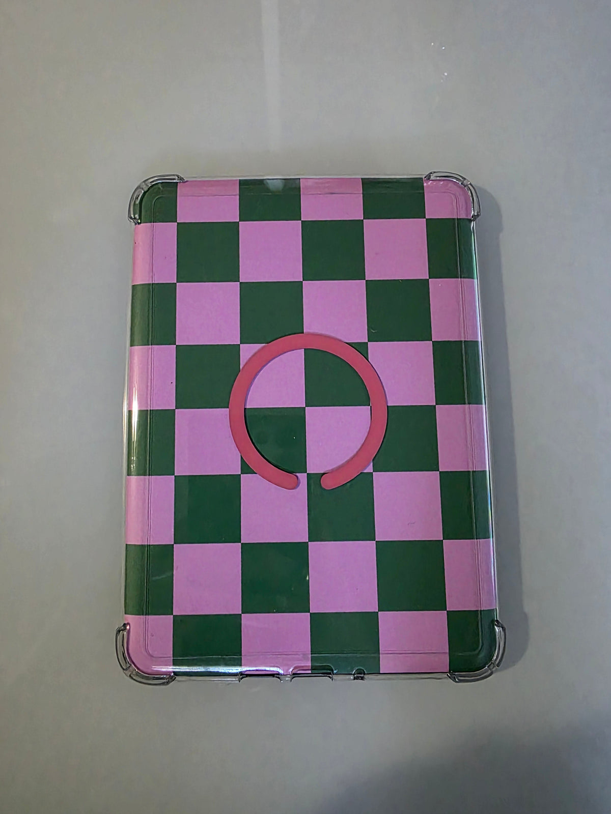 Pink & Green Checkerboard Kindle Insert – Digital Download