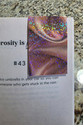 Gold Swirl Magnetic Bookmark — Holographic