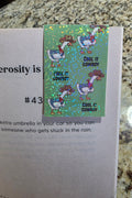 Cool It Cowboy Magnetic Bookmark — Holographic