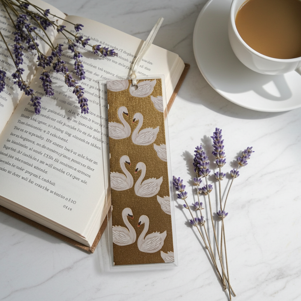 Gold Swan Bookmark
