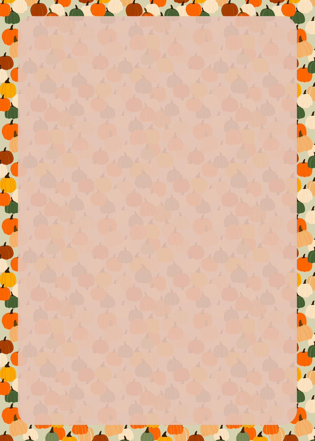 Pumpkin monogram notepad cover – terracotta colorway