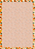 Pumpkin monogram notepad cover – terracotta colorway