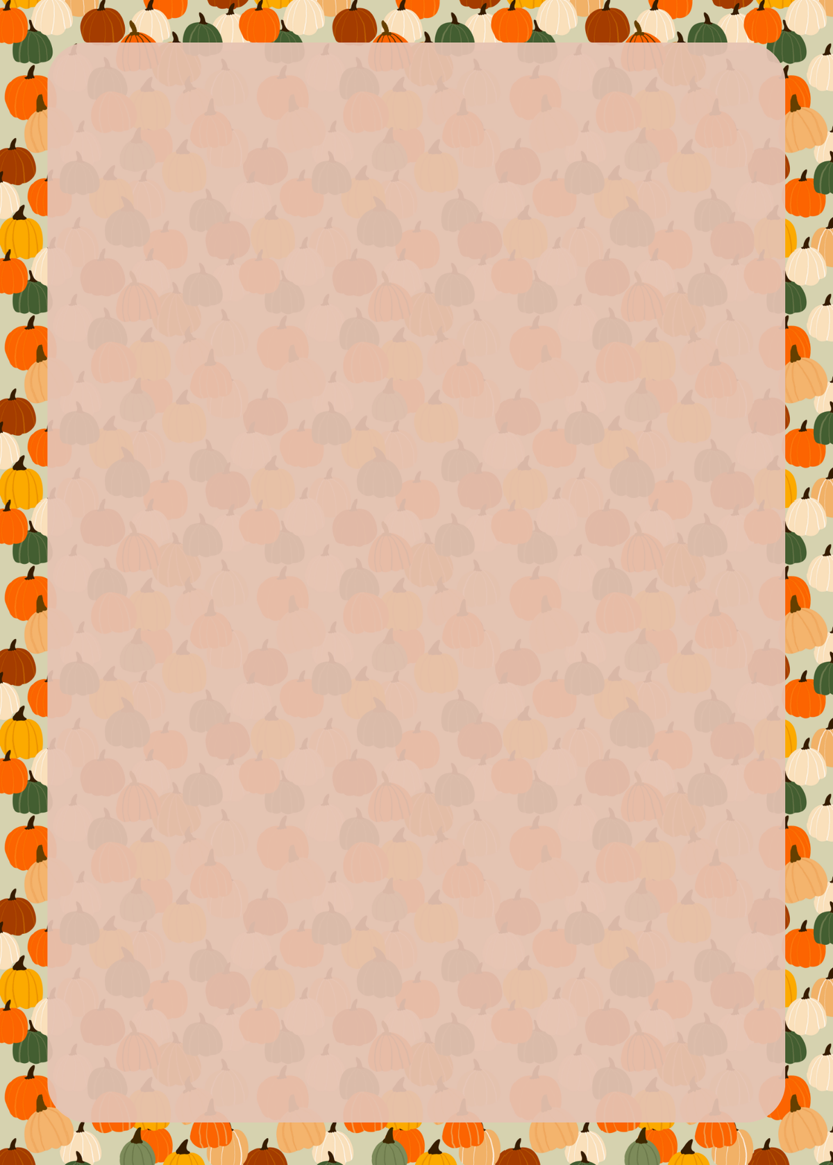 Pumpkin monogram notepad cover – terracotta colorway