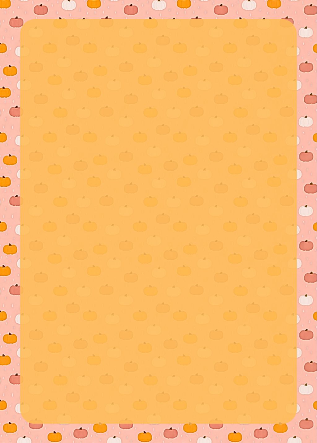 Pumpkin monogram notepad cover – pink orange colorway