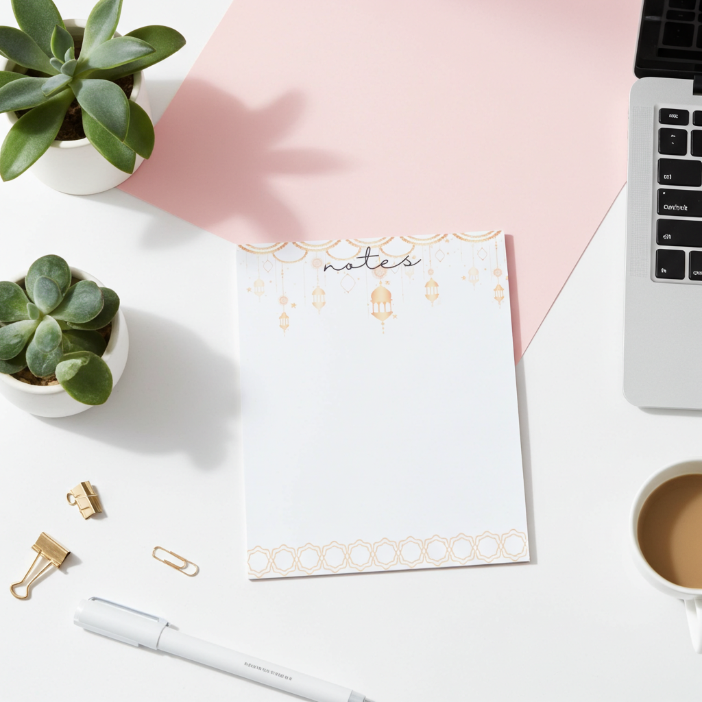 Golden Lantern Tear-Away Notepad
